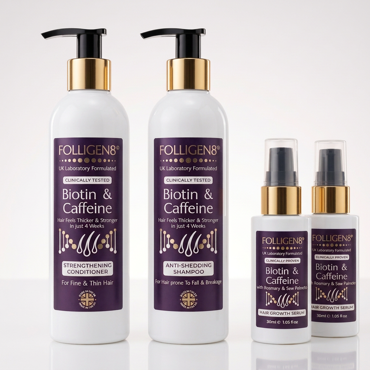 Folligen8 Hair Growth Gift Set: conditioner, shampoo and two hair growth serums